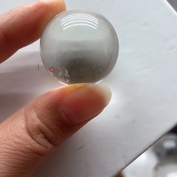 水晶37克白水晶球未镶嵌
