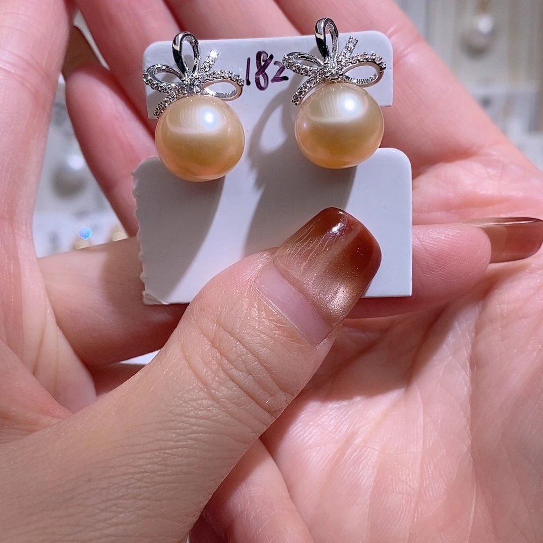 淡水珍珠耳饰未镶嵌w11.6