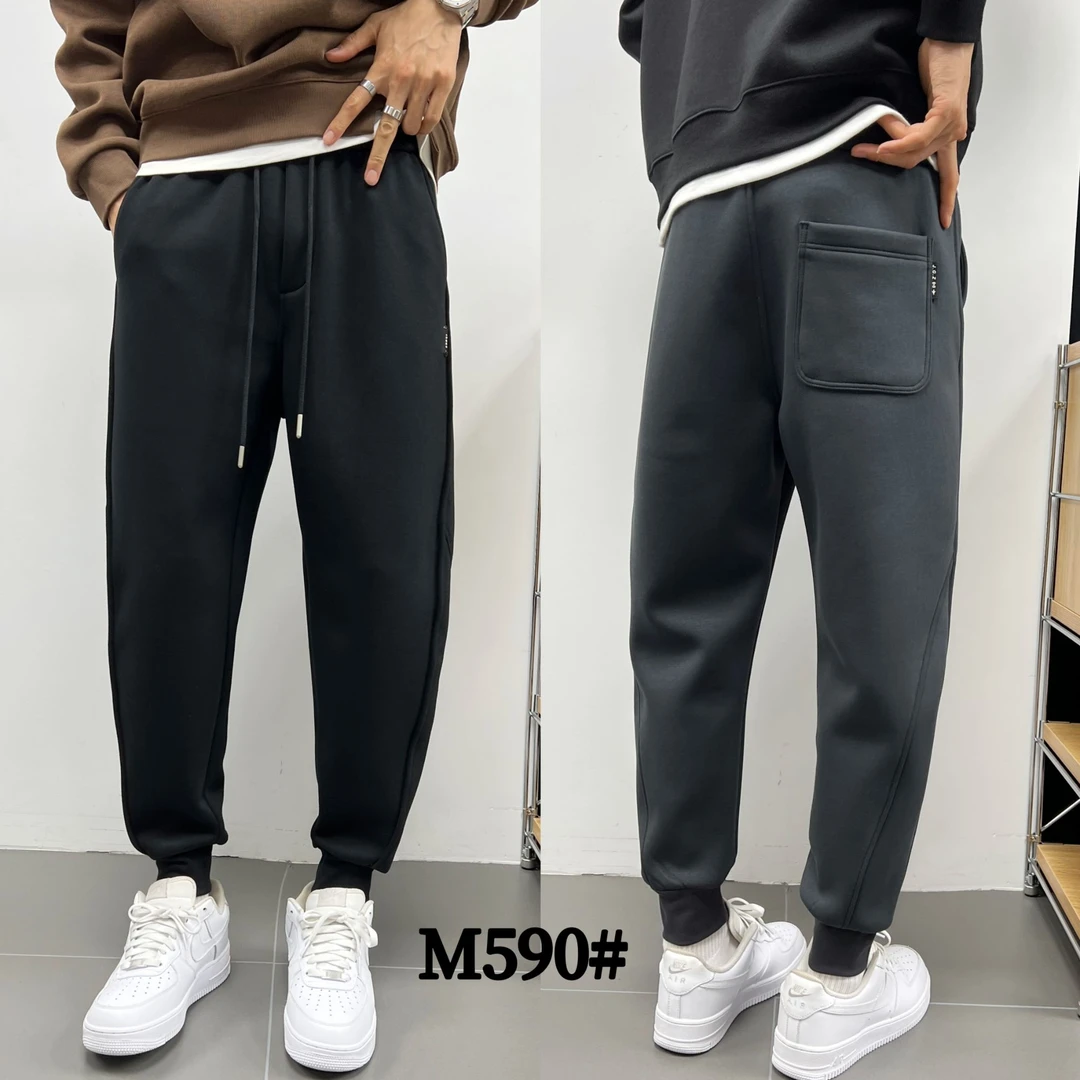 M590/冬季新款加厚加绒束脚裤宽松潮流