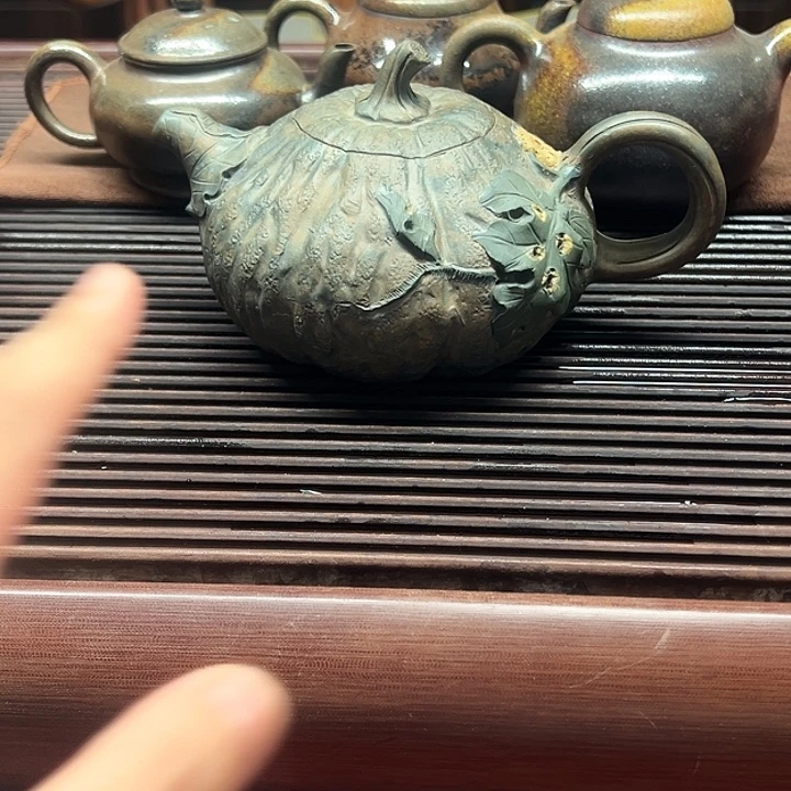 茶壶紫砂南瓜，青段600cc