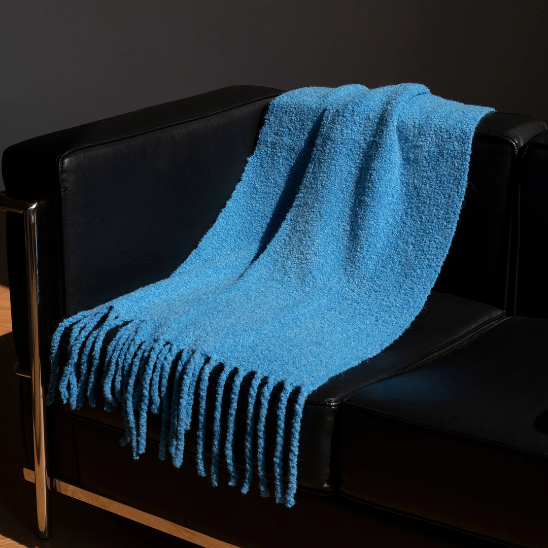 疯帽子 韩版纯色羊毛长款围巾女流苏百搭保暖披肩防风围脖25秋冬