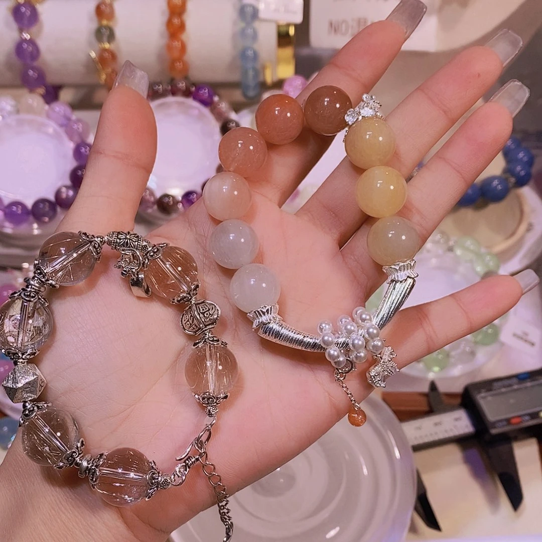 水晶手链未镶嵌3***子差价