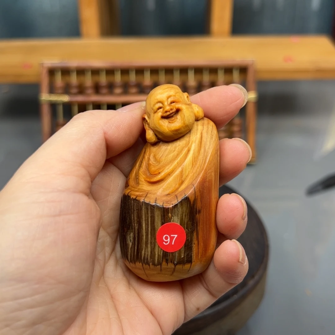 ****→木崖柏木摆件手把件，