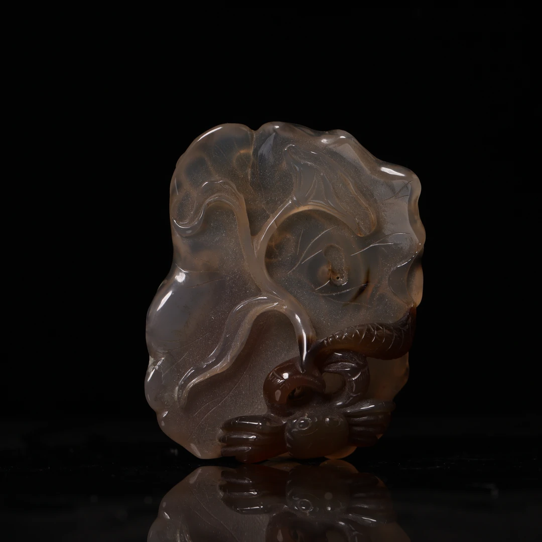 【臻】{库出}玛瑙文房赏器