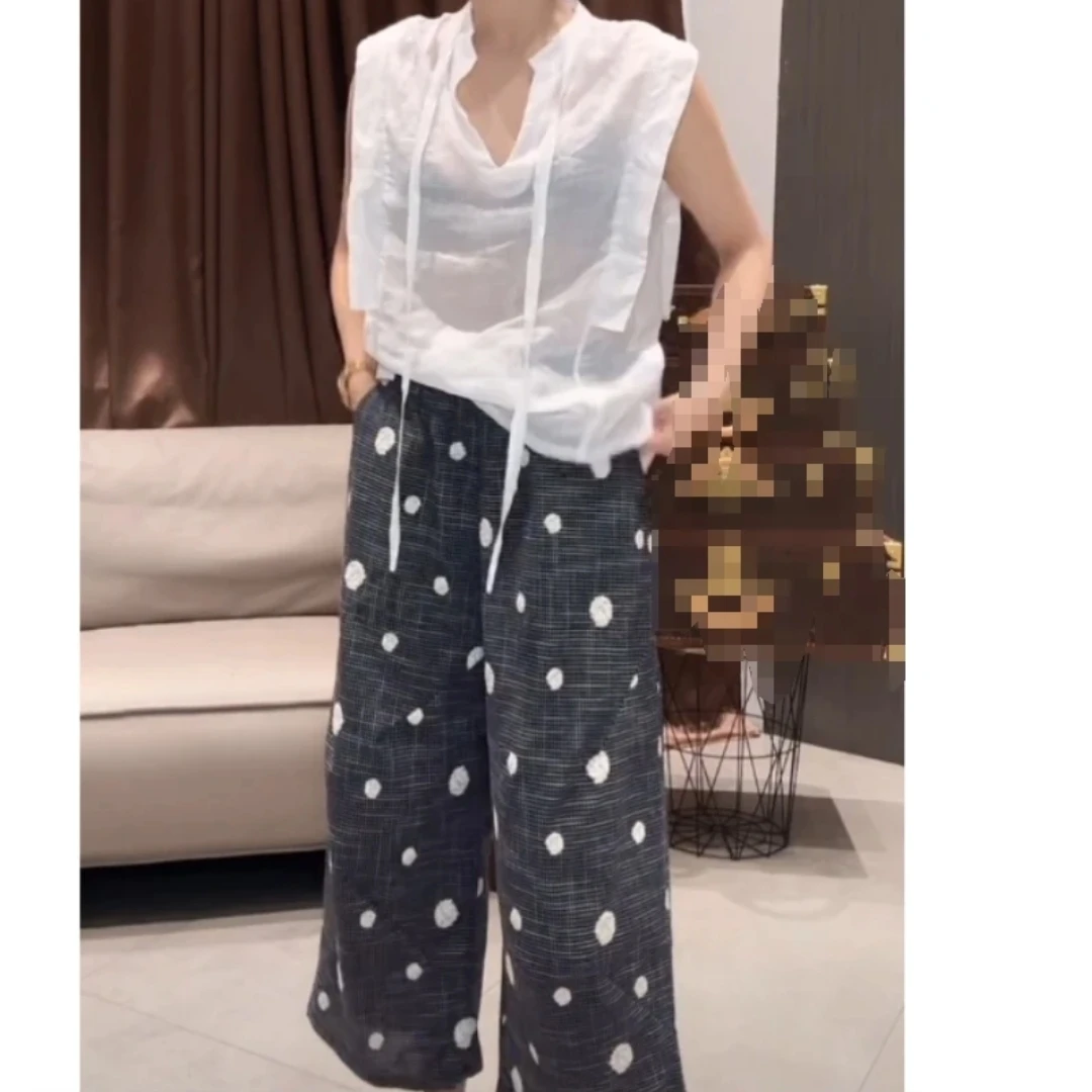 时尚百搭休闲潮流精品女装宽松上衣裤子花点