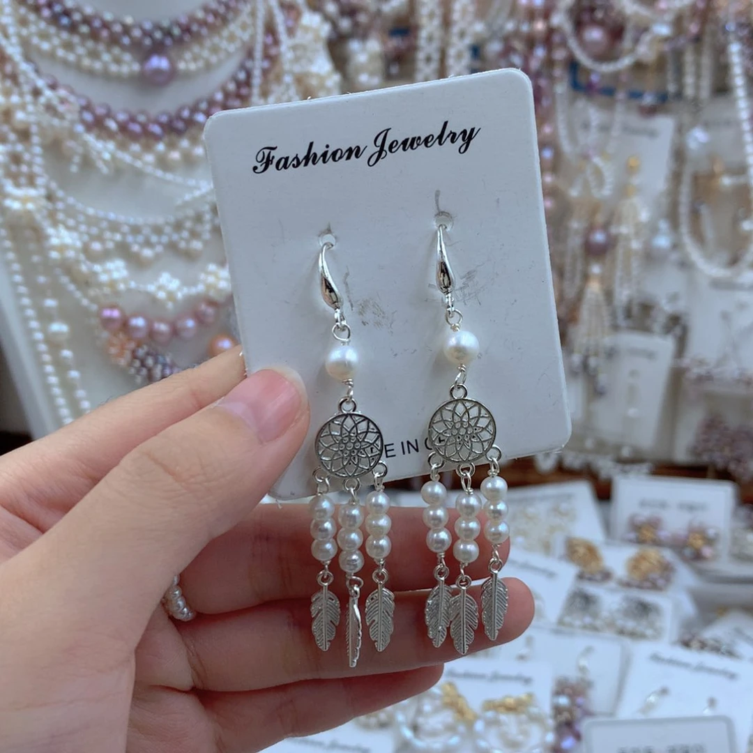 颈饰合金淡水珍珠