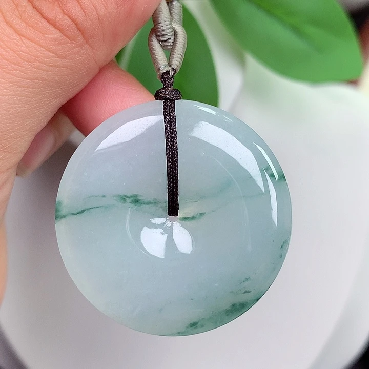 颈饰未镶嵌翡翠平安扣 36x5.8mm