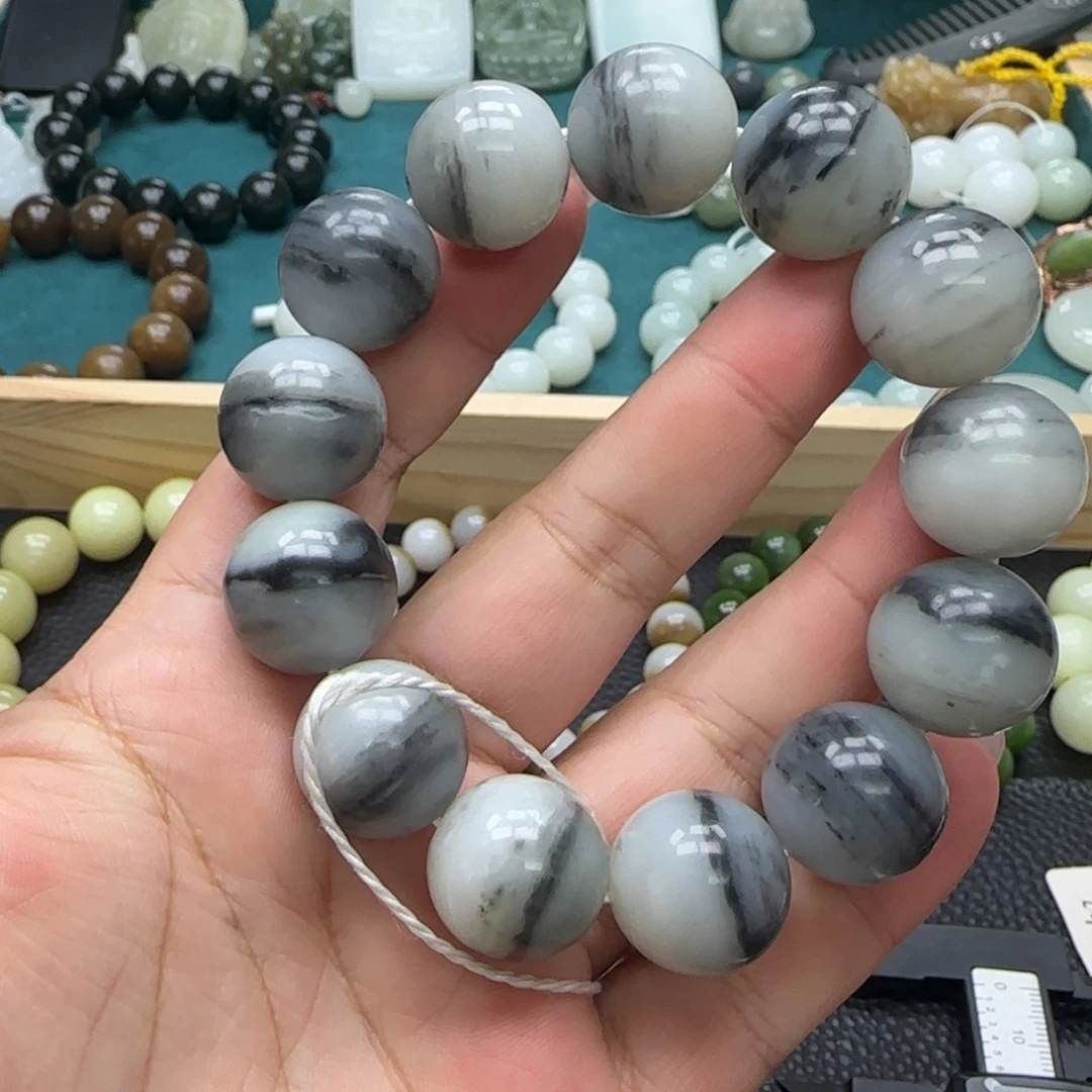 和田玉未镶嵌手链