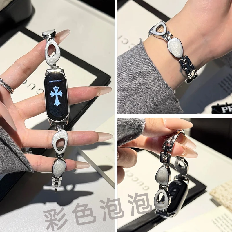 星光闪不规则金属适用苹果S10/9小米手环9/10华为fit3/4多款手表