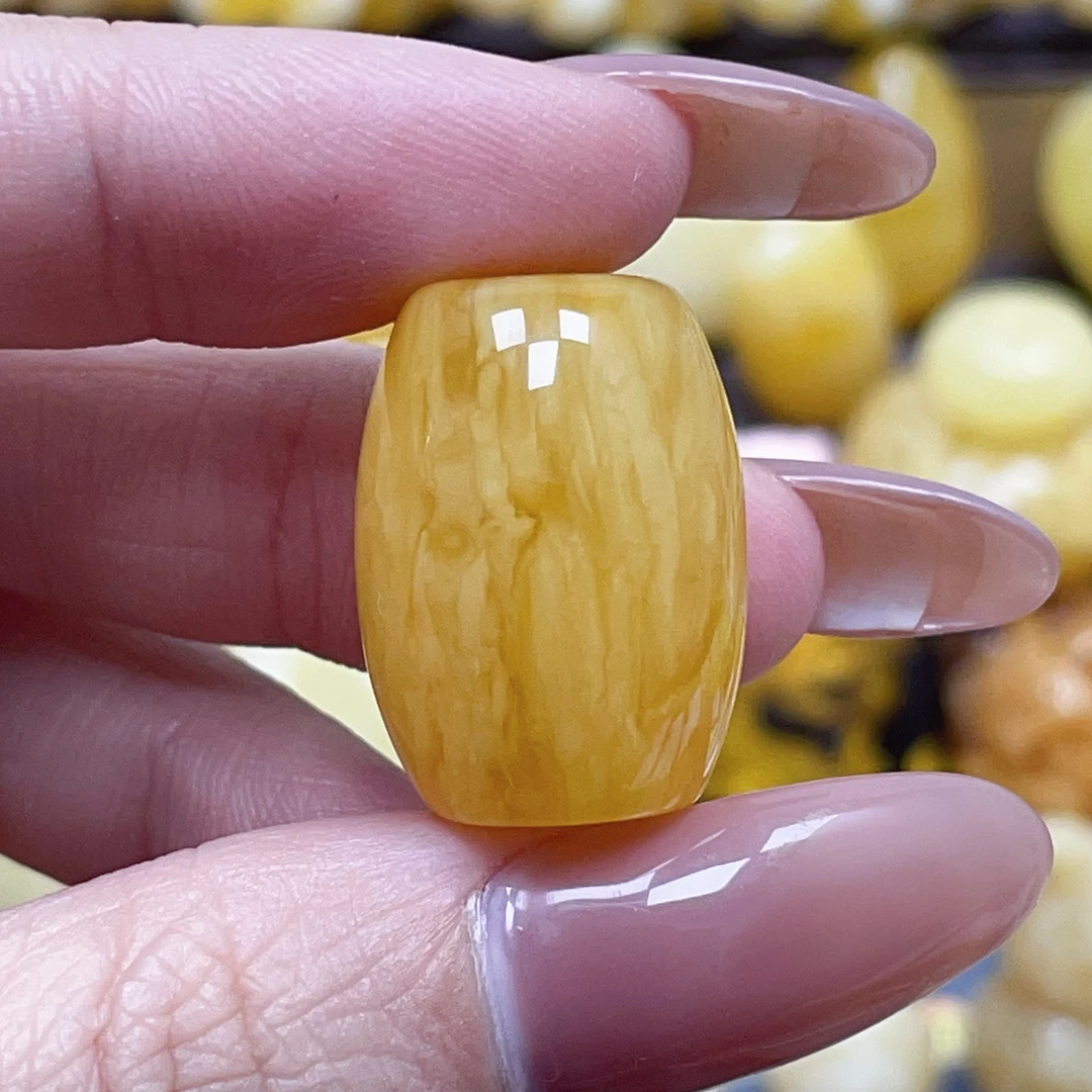 蜜之缘珠宝天然原矿琥珀蜜蜡桶珠17.7*24.4mm