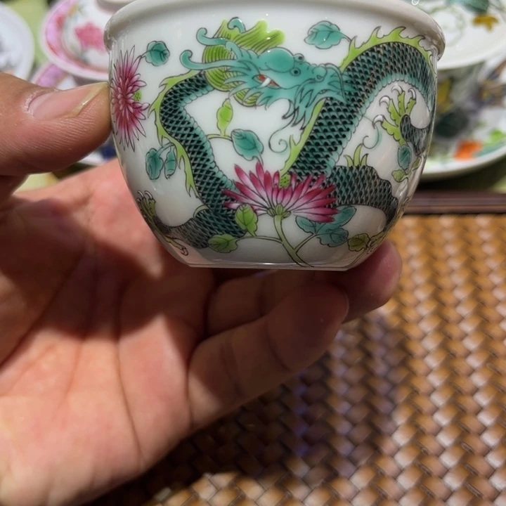 纯手绘精品盖碗杯