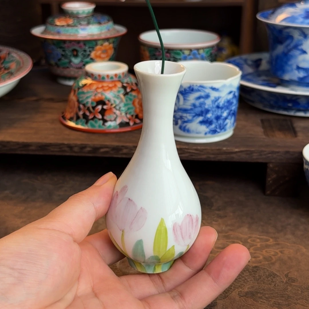 甜*纯手工手绘青花陶瓷茶具