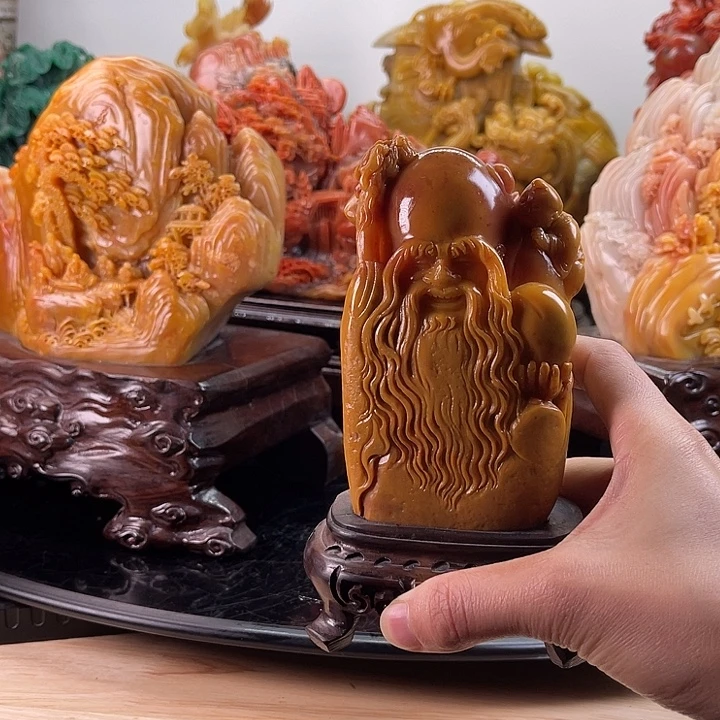 田黄石寿星公摆件