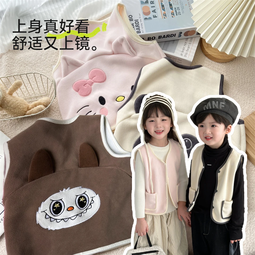 森尚-保暖加绒儿童马甲-0211