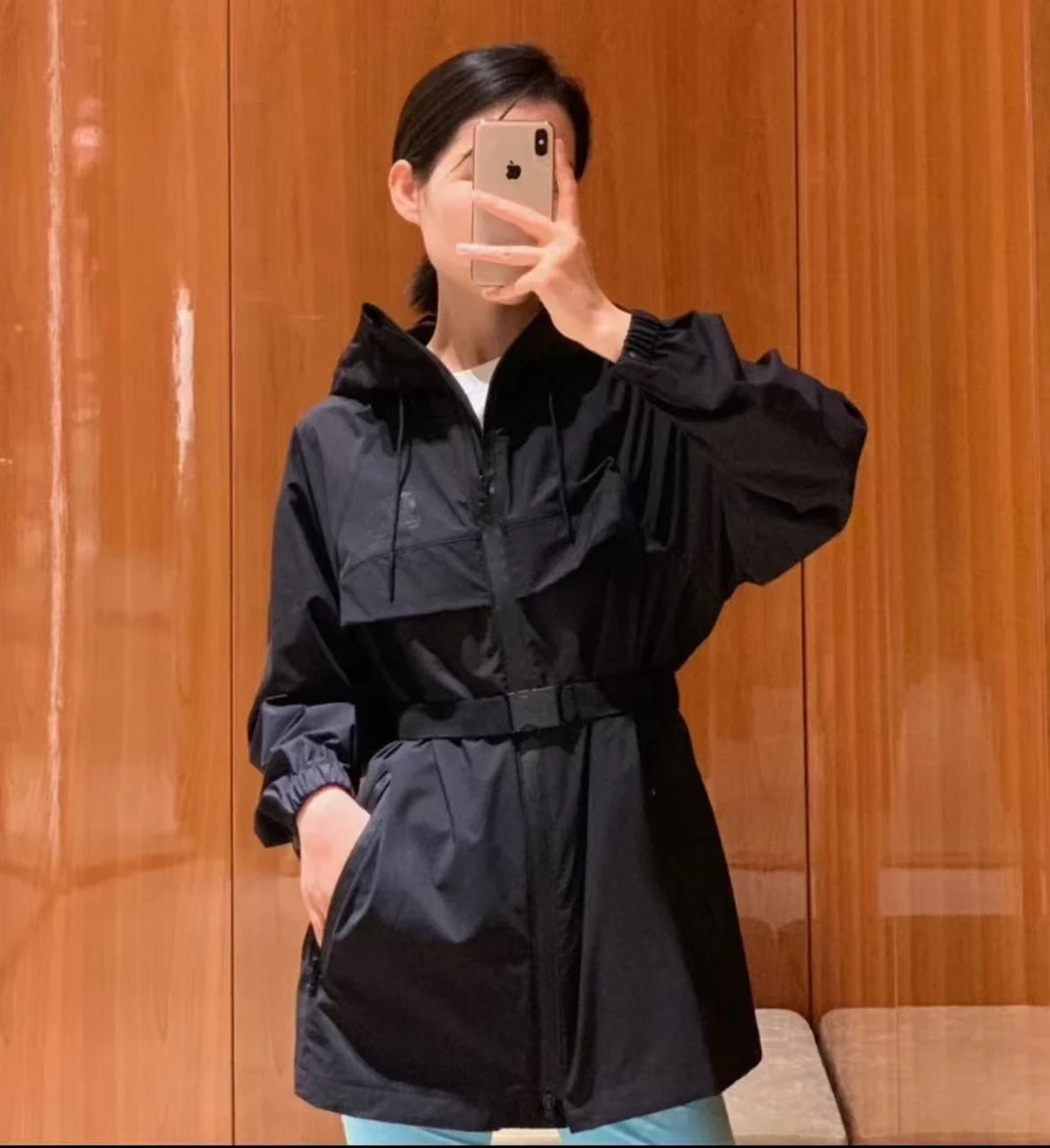 LST M胸110长71防风保暖宽松大版带腰带收腰羽绒服外套 3199