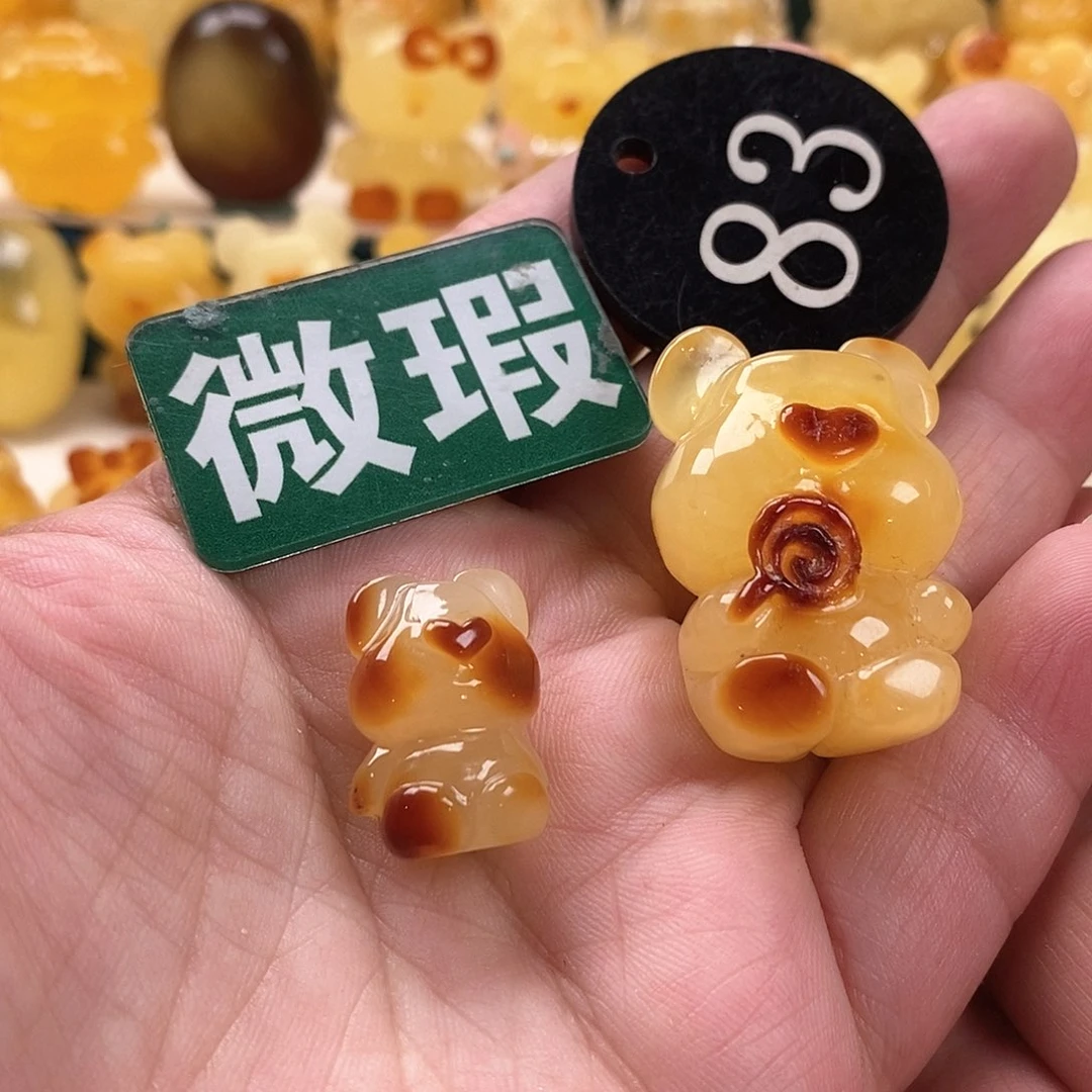 琥珀颈饰未镶嵌初**荇裸石