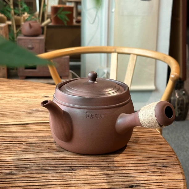 1000毫升老岩泥煮茶壶家用适用白茶黑茶普洱茶用于炭炉电陶炉家用
