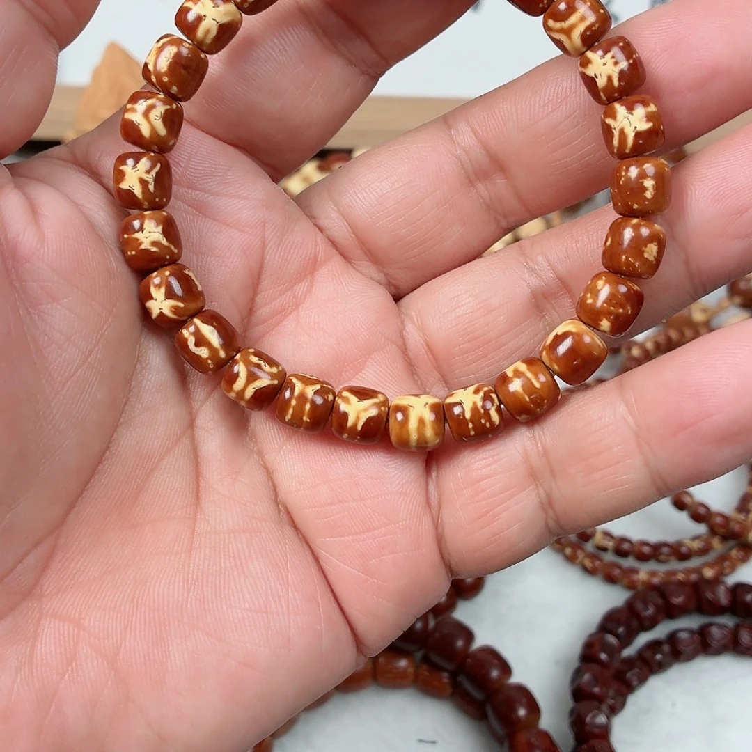 手串紫金鼠火焰纹鬼脸实心