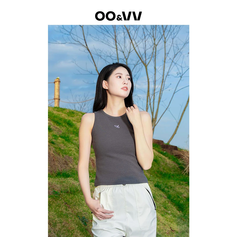 OO&VV【魔芋贝果】2025夏季宽松舒适轻薄透气圆领简约百搭上衣女