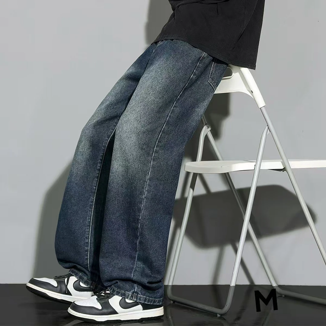 【3006】青少年秋款潮流M皮牌深蓝牛仔裤(直播实物为主)