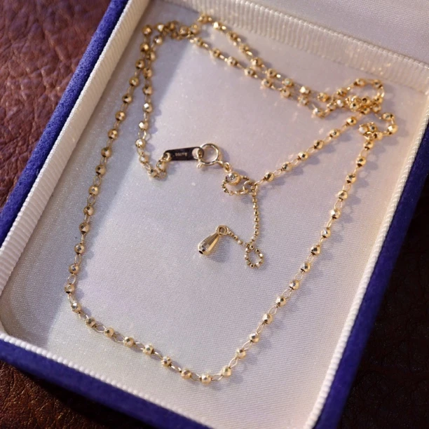 18k金满天星仙女项链 时尚百搭小众