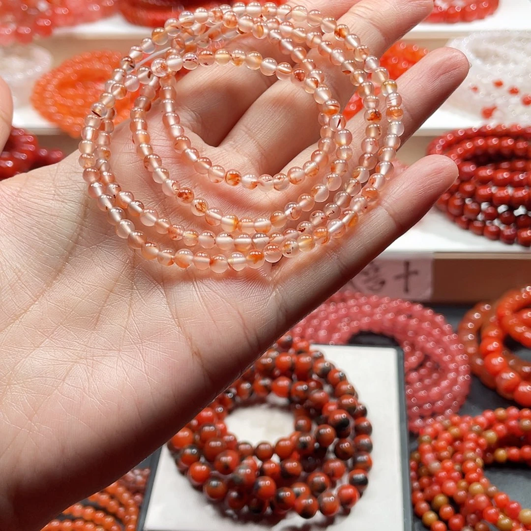 南红玛瑙未镶嵌手链