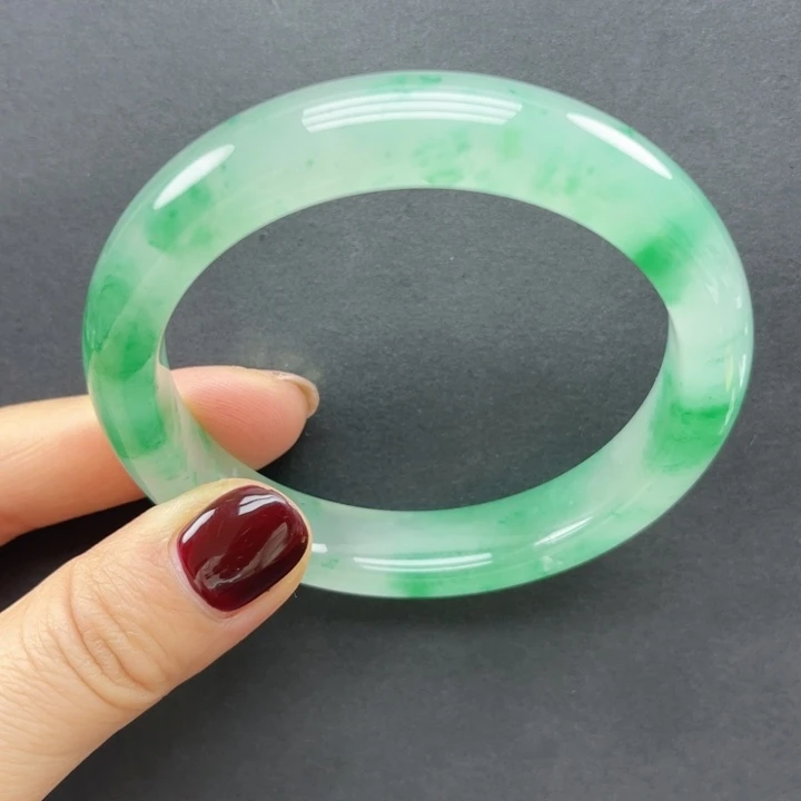 富***花石英岩玉未镶嵌手镯