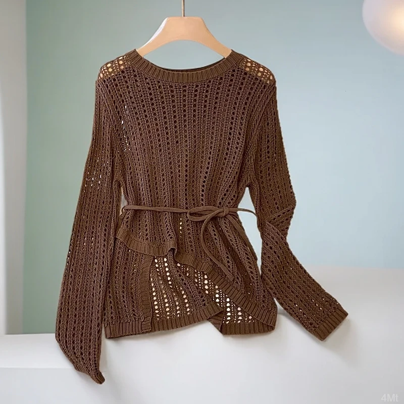 2025春夏新款慵懒风收腰显瘦防晒罩衫不规则设计感宽松超好看上衣