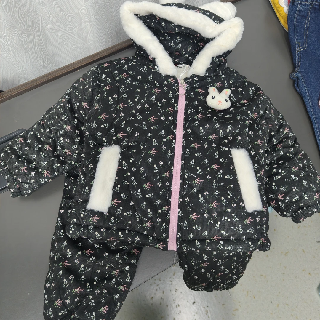 碎花加绒加厚睡衣一件过冬