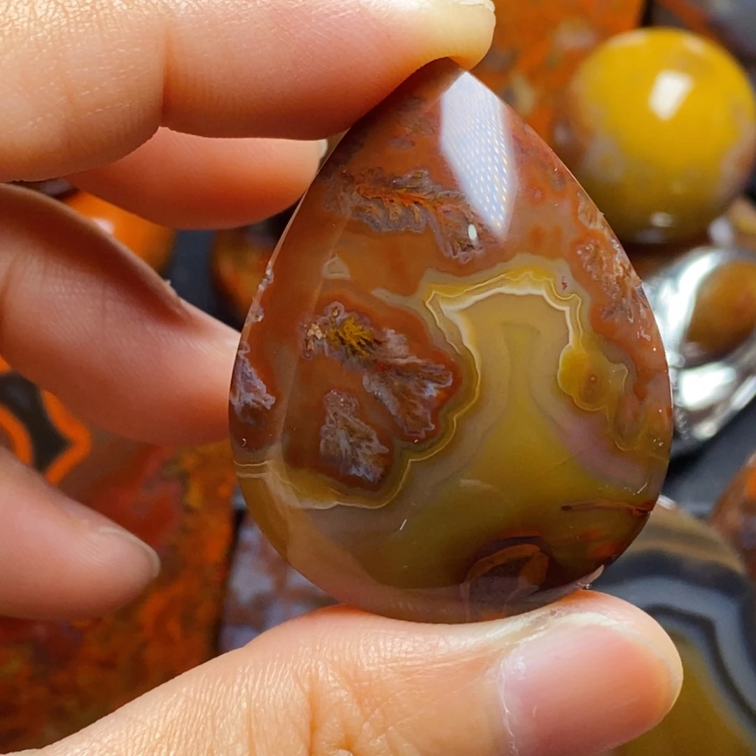 玛瑙/玉髓吊坠(不含链)未镶嵌