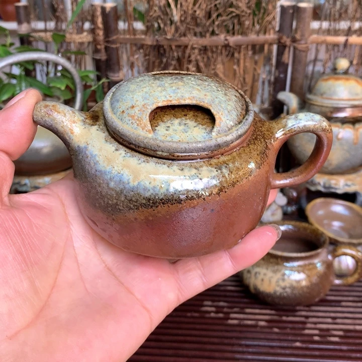 紫砂茶壶纯自然高温裸柴烧