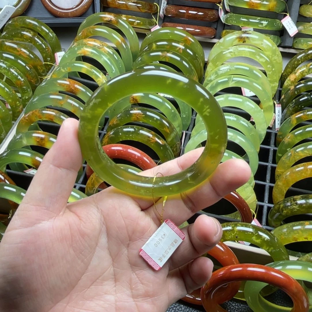 未镶嵌蛇纹石玉手镯