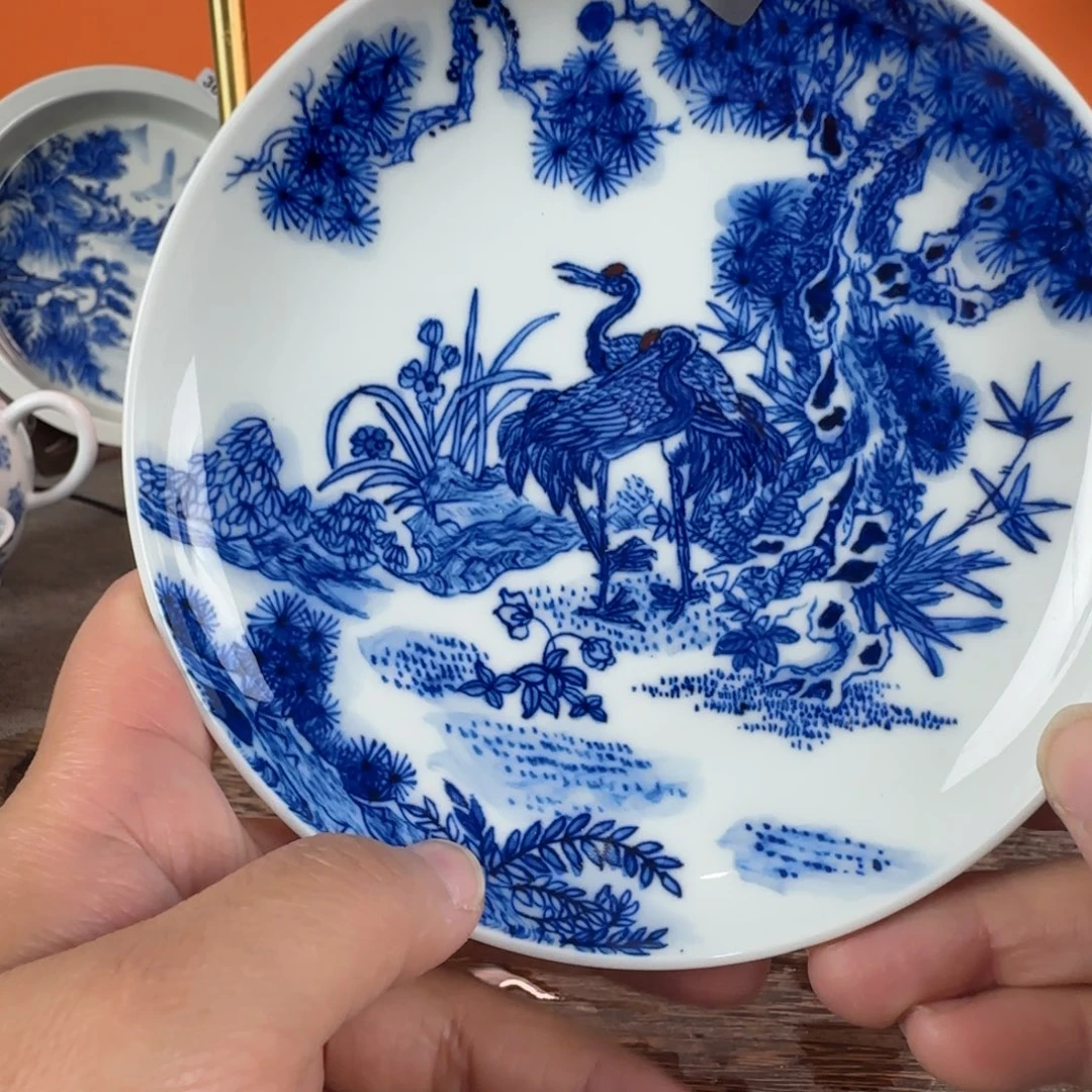 瓷片景德镇手绘青花茶器375