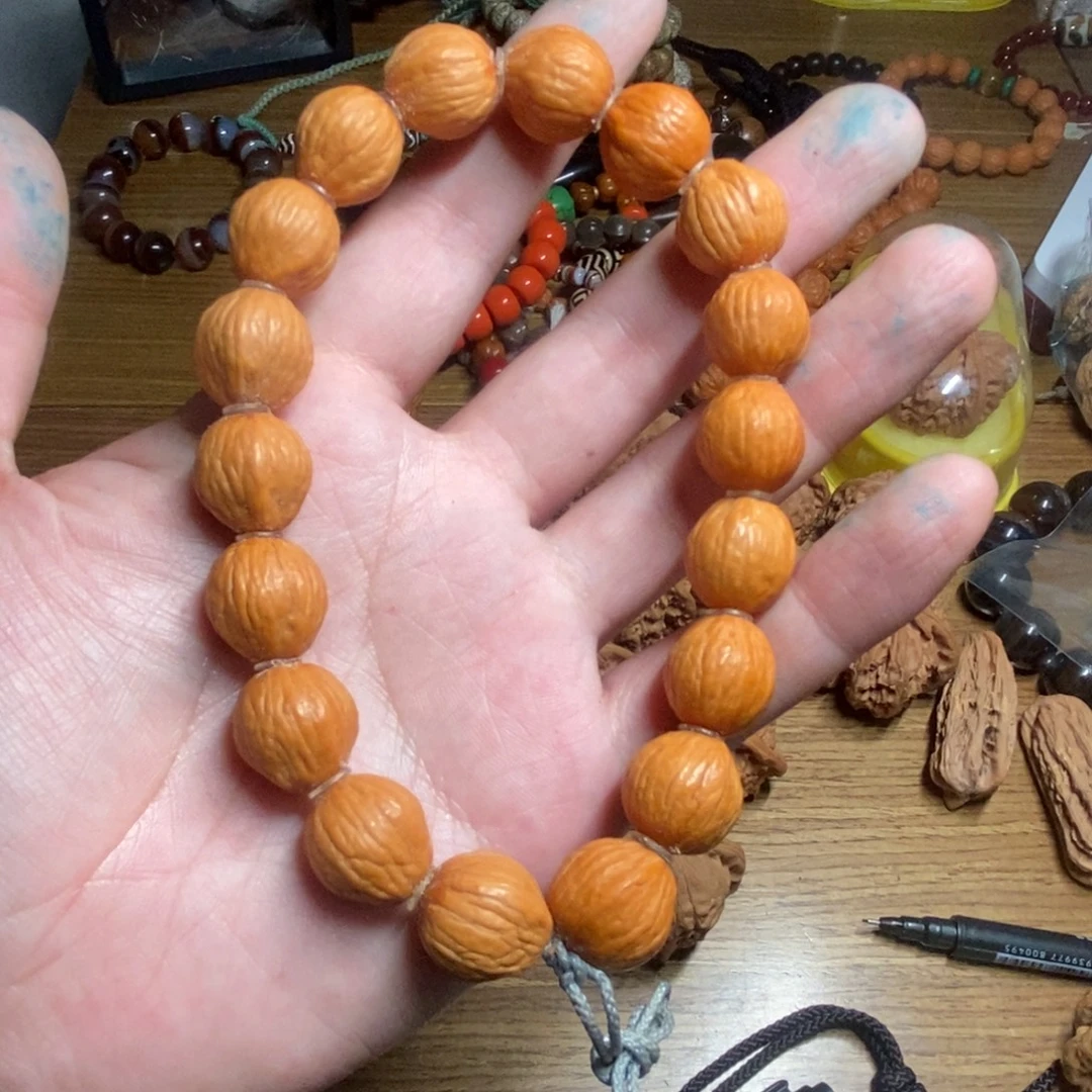 核桃手串/手链猴头原皮