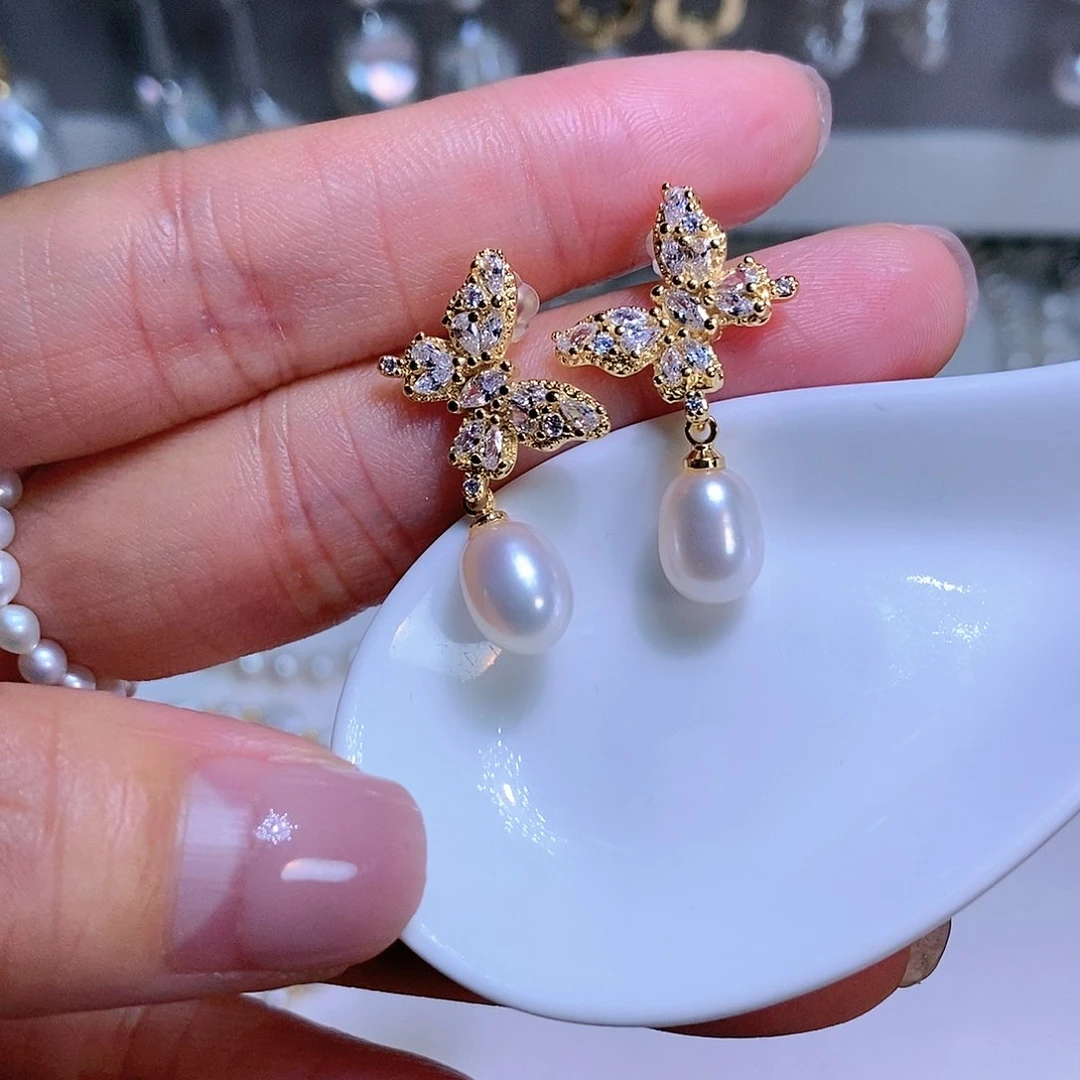 【闪购商品】淡水珍珠耳饰未镶嵌
