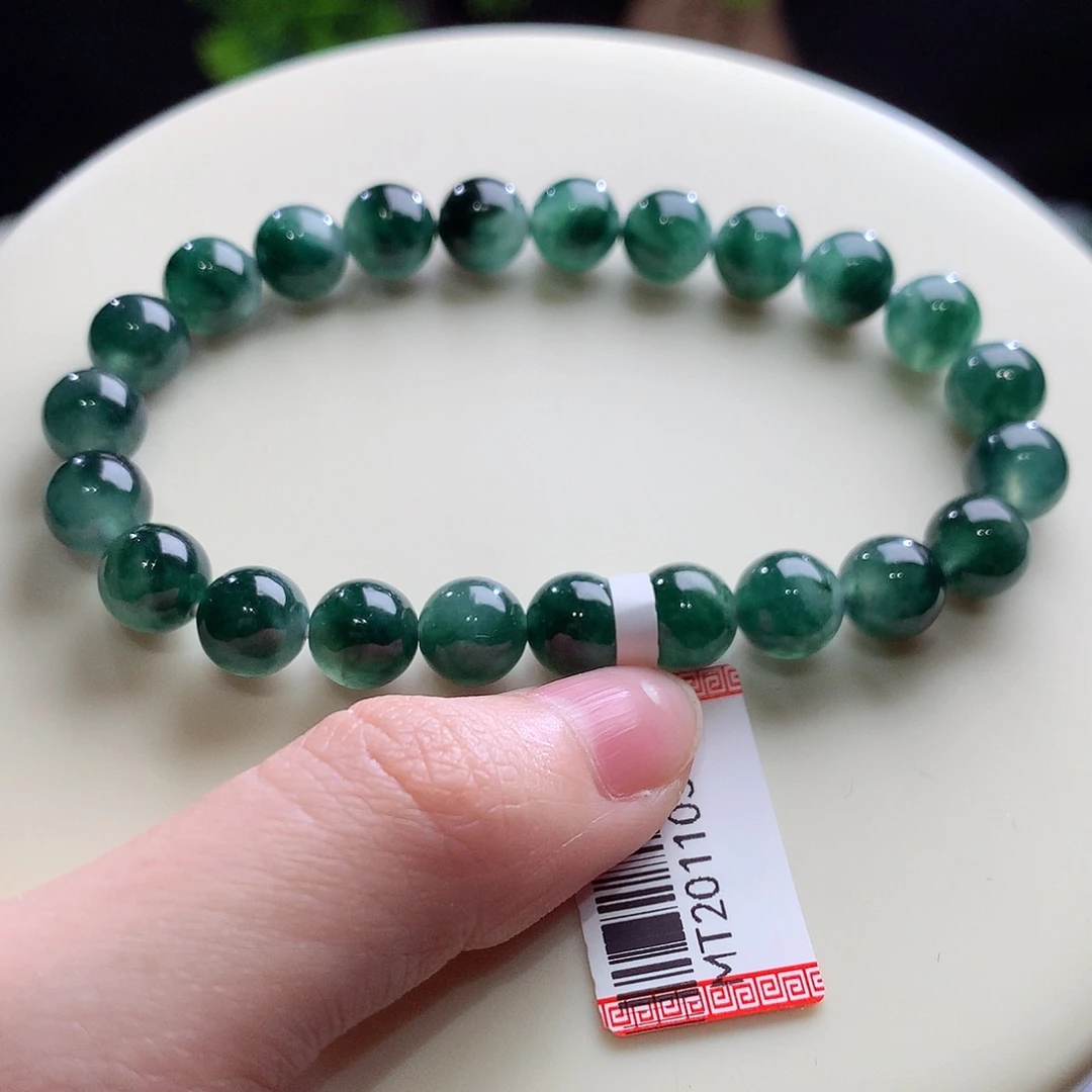 翡翠未镶嵌手串卡8