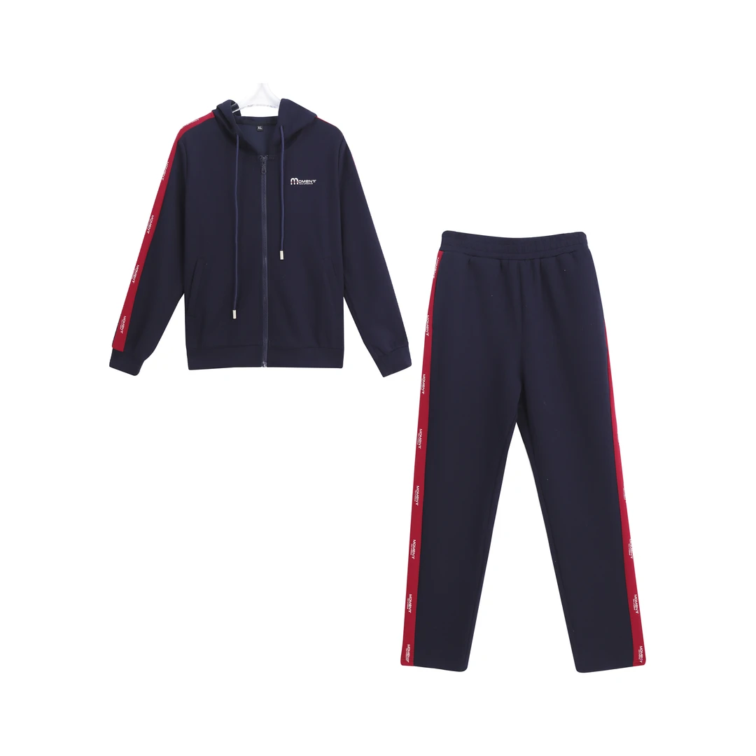 宽松连帽拉链卫衣洋气百搭显瘦长裤套装C14092