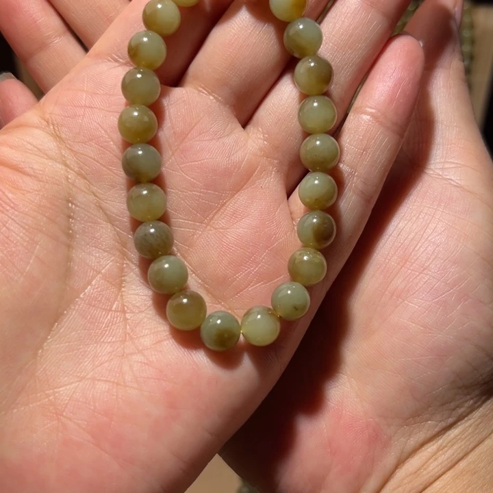 手链未镶嵌和田玉（糖玉）