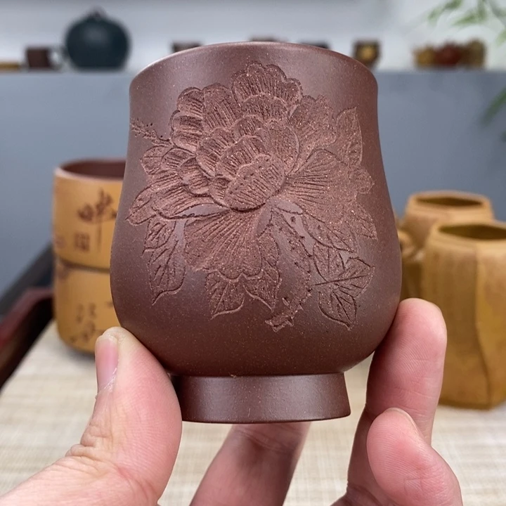 紫砂茶杯宜兴紫砂主人杯