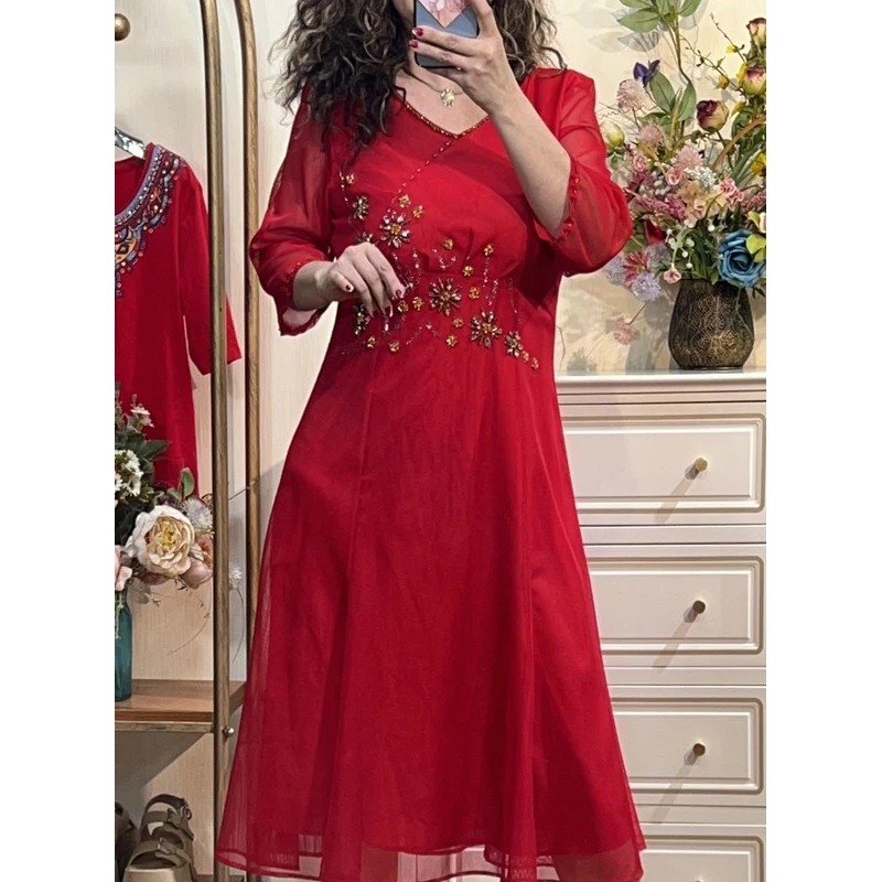 连衣裙显瘦网红夏季