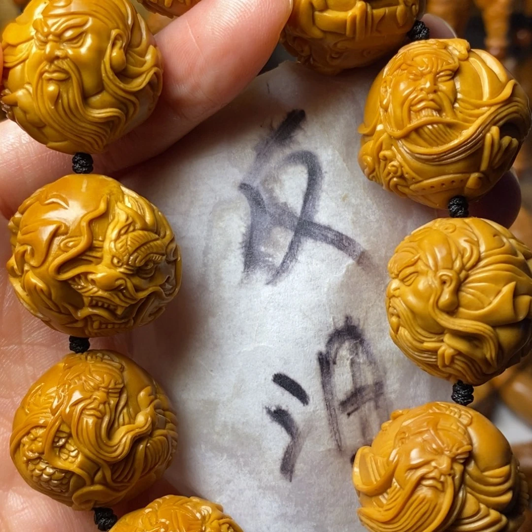 人***得手串/手链橄榄核上色关公精品