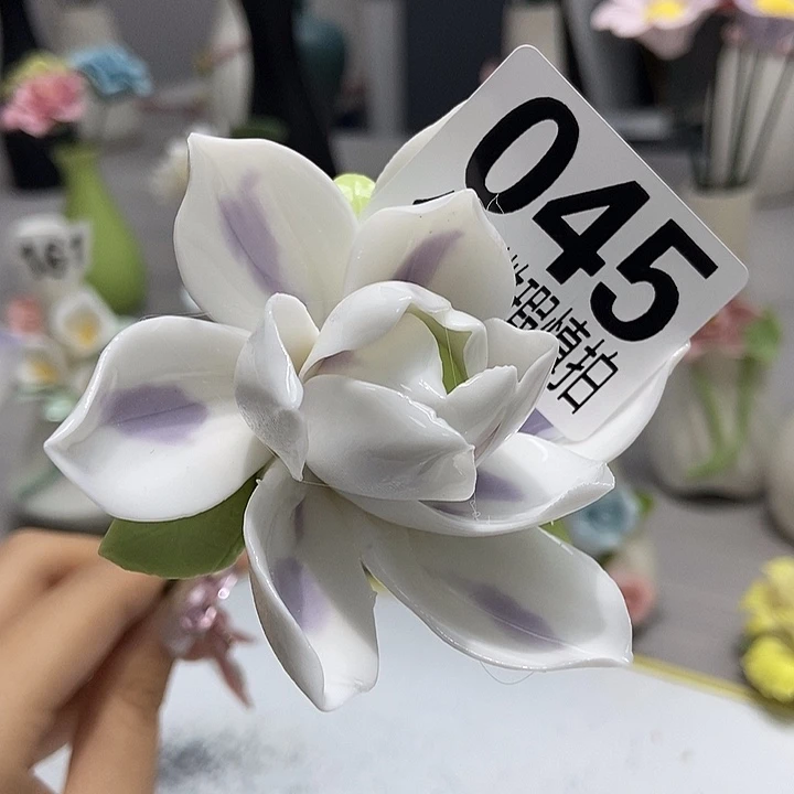 陶瓷纯手工捏花设计