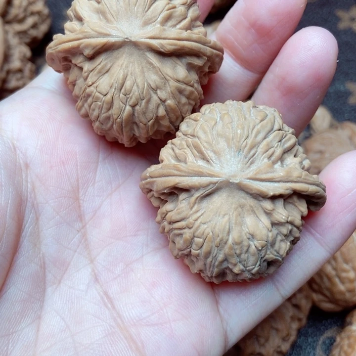 把件文玩核桃红豆
