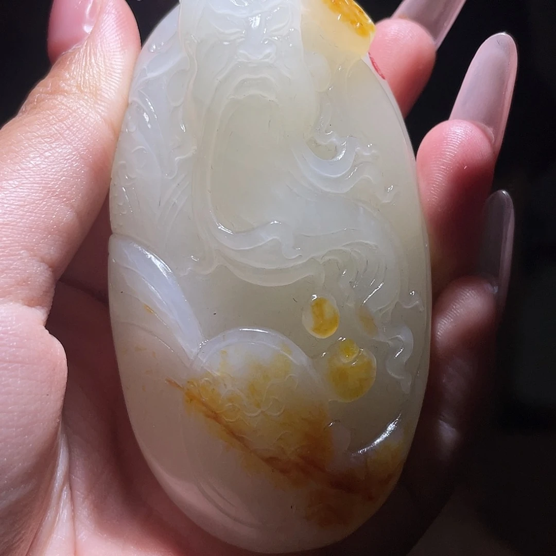 和田玉未镶嵌颈饰D2