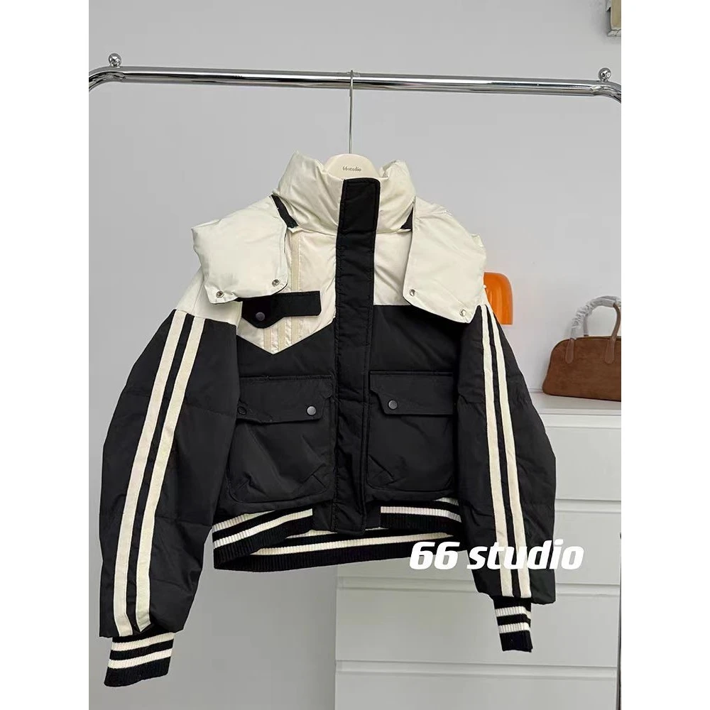 DJ401-450【爆力姐】冬季加厚保暖洋气时尚设计师款气质轻奢外套