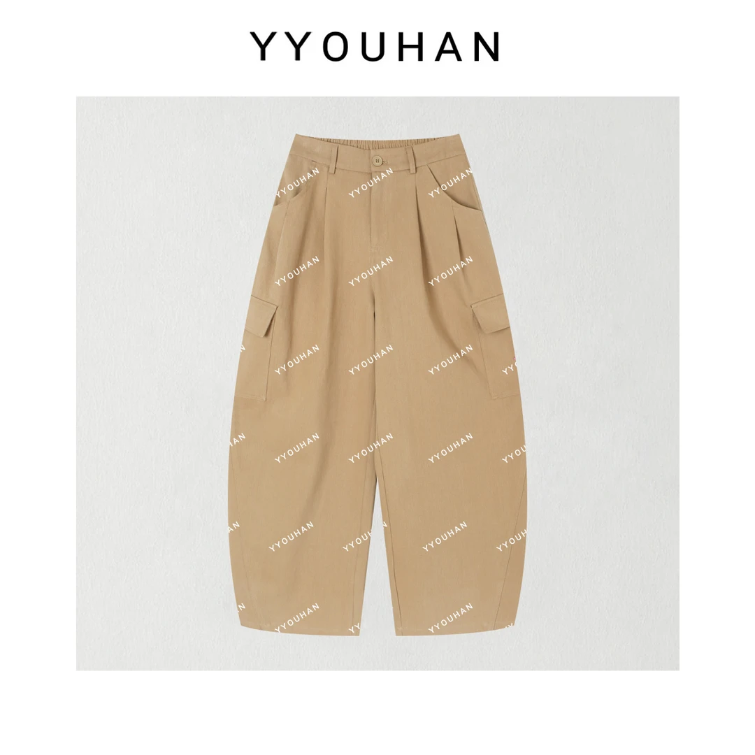YYOUHAN 2025新款【工域】小众设计百搭复古休闲工装裤 2509C5548