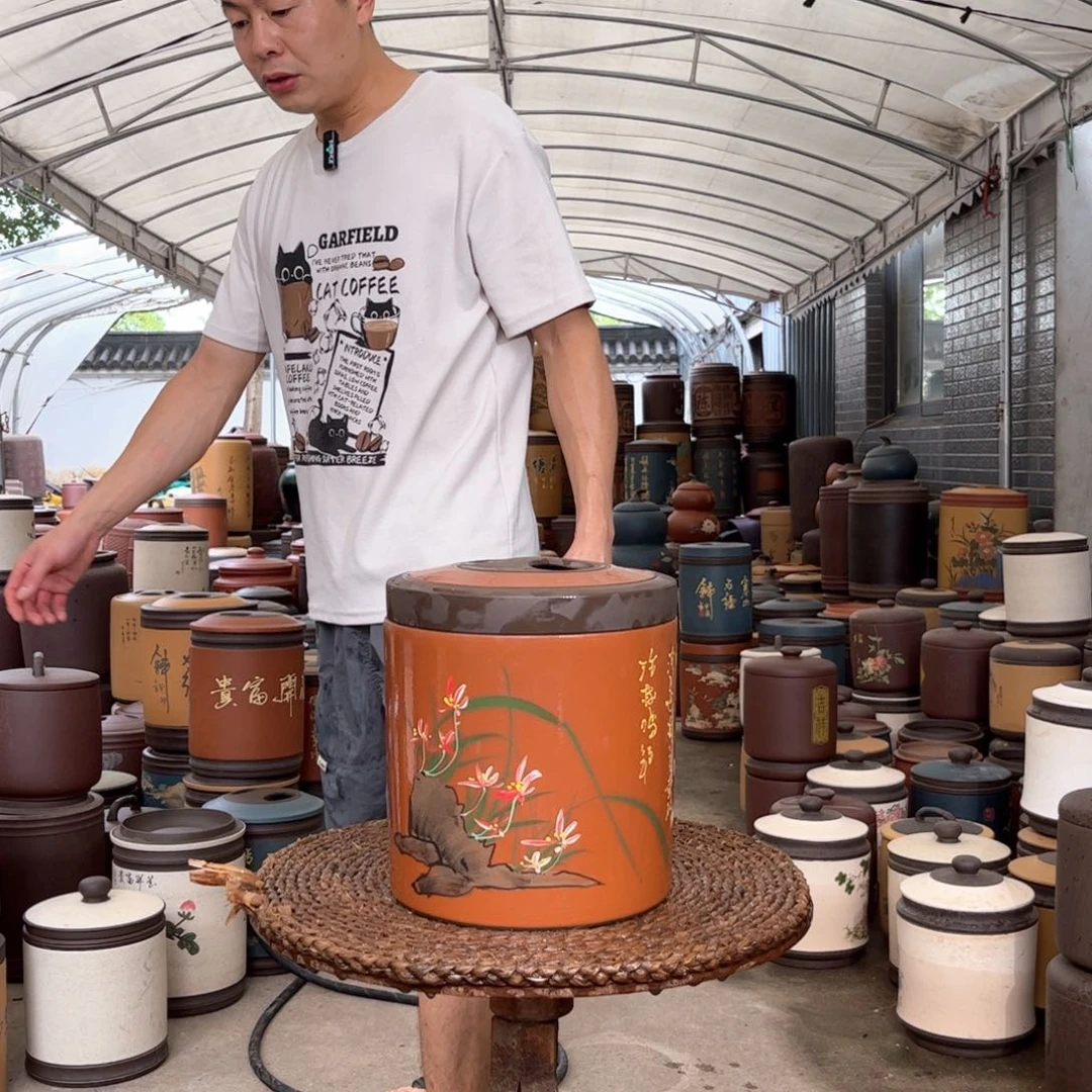 紫砂茶叶罐8 饼茶叶罐