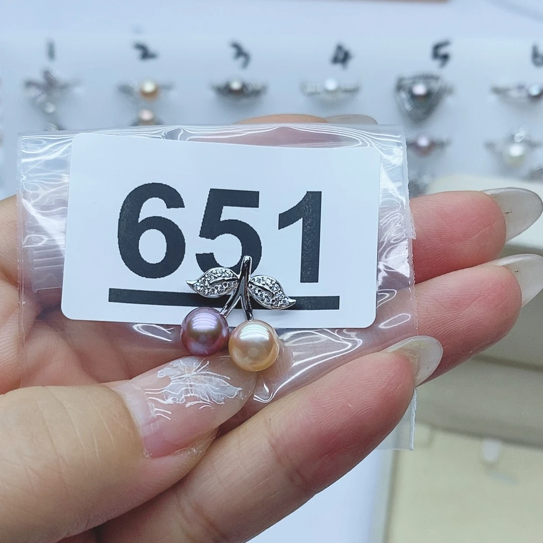 戒指银S925镶嵌淡水珍珠温****e651