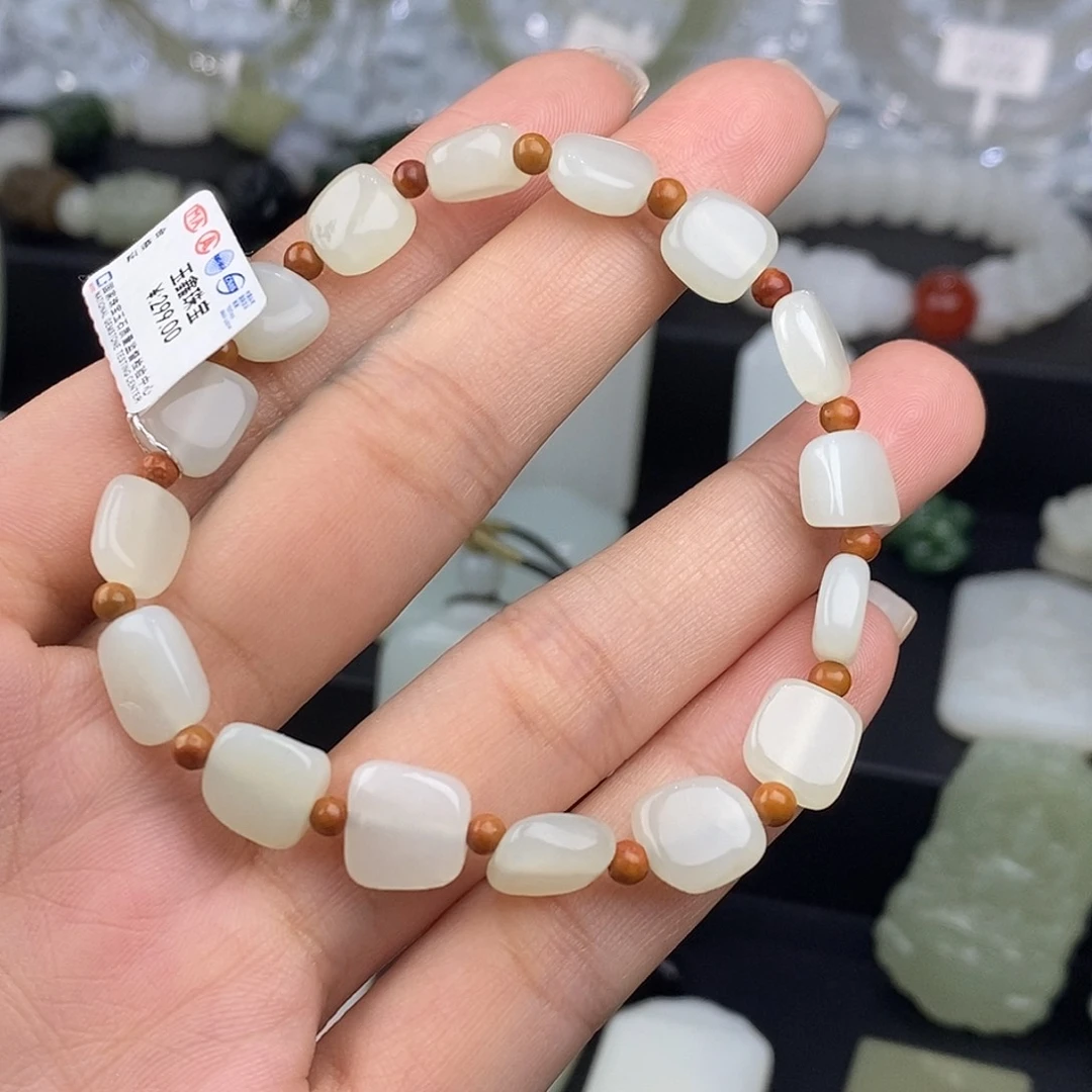 和田玉未镶嵌手串随型