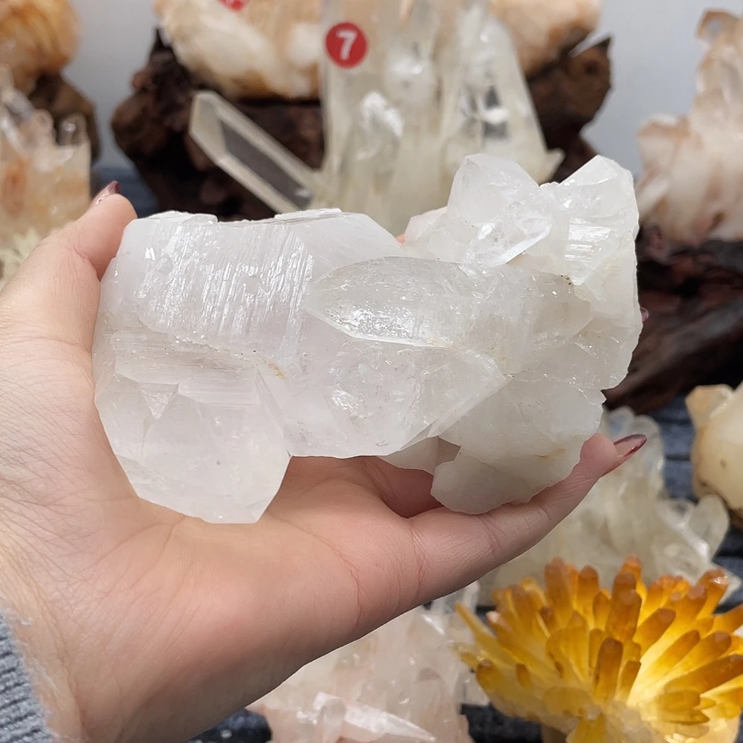 射***圆珠宝半成品水晶银S925镶嵌